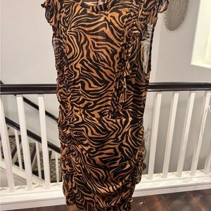 Express Black and Brown Mini Dress